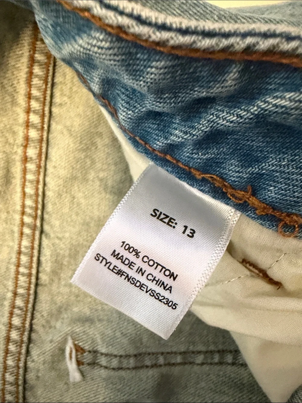 Fashion Nova Light Blue Distressed Denim Jean Shorts